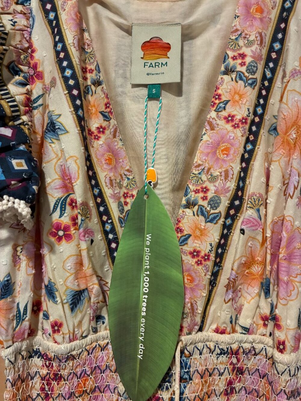 Farm Rio Flutter Sleeve Maxi Dress NWT Size Small - Picture 2 of 2